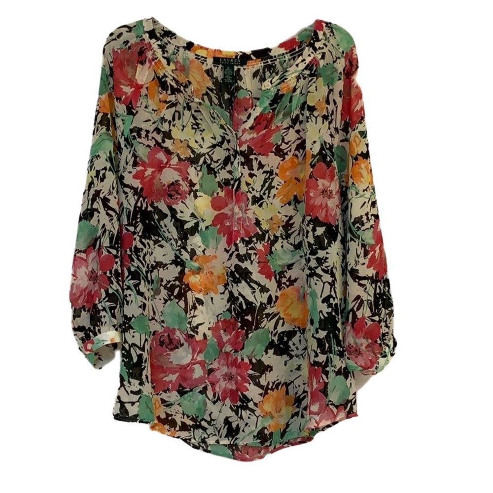 Lauren Ralph Lauren Floral Blouse XL
